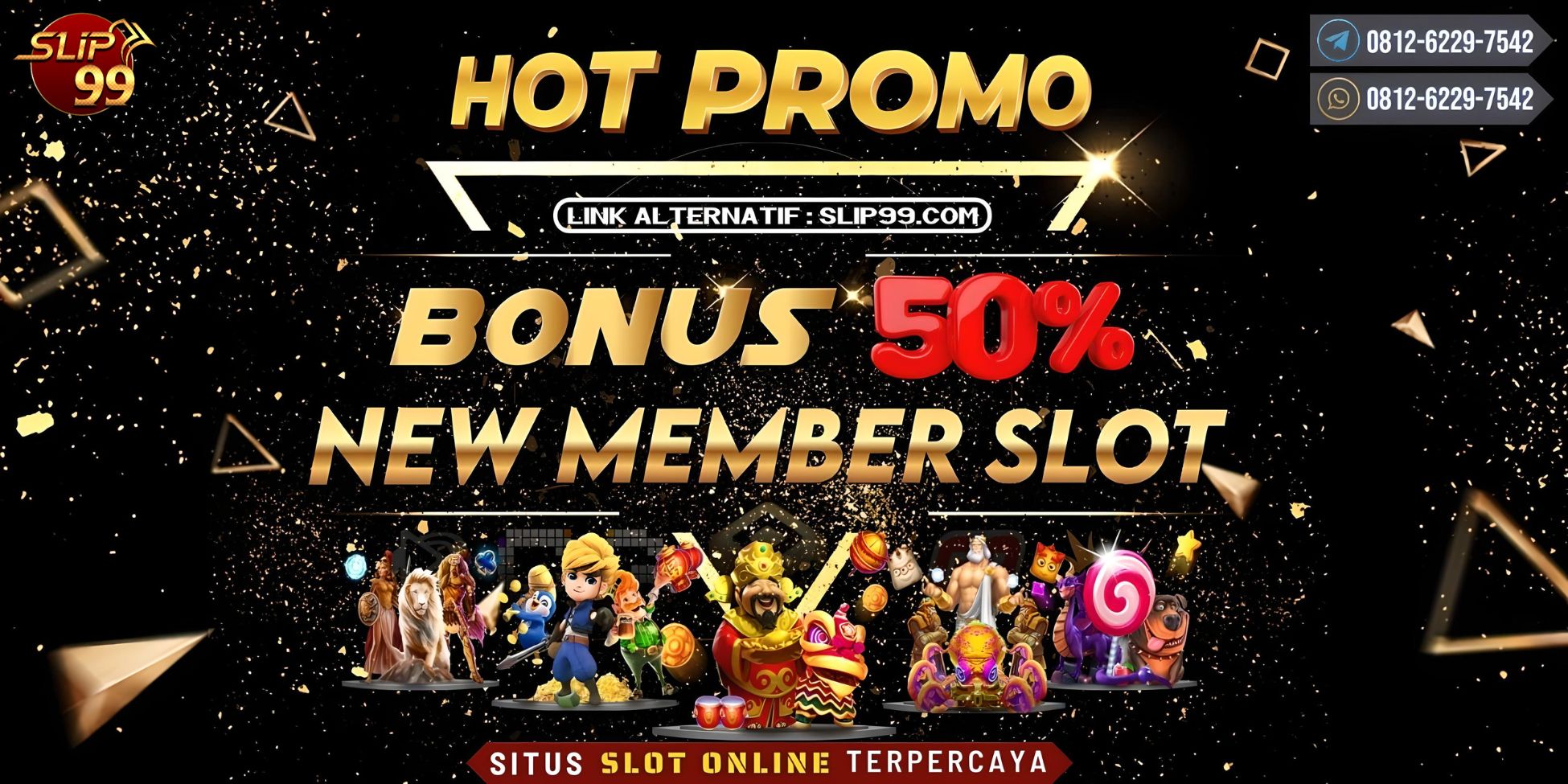 BANNER NEW MEMBER 50% POP UP